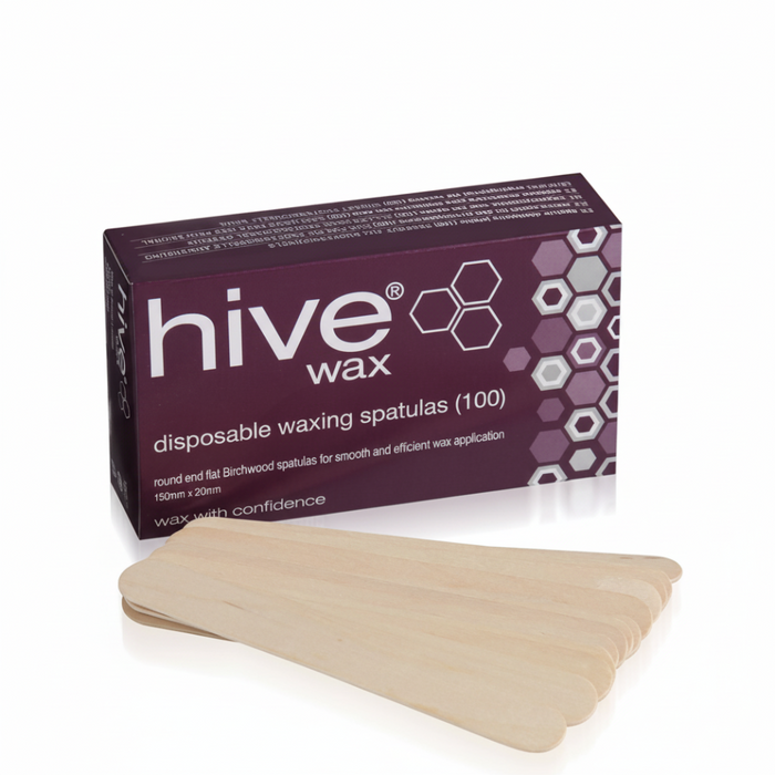 Hive Wax Disposable Waxing Spatulas 100pcs | Professional Hygiene Waxing Tools