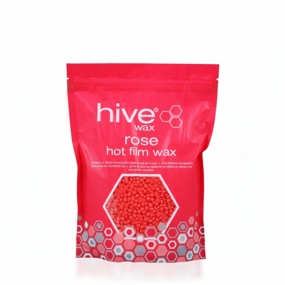 Hive wax rose hot wax pellets 700g strip free wax for sensitive skin and stubborn hair smooth salon hair removal formula