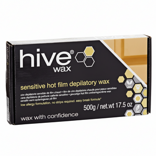 Hive wax sensitive hot film depilatory wax 500g gentle strip free wax for smooth professional hair removal