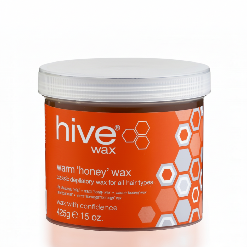 Hive wax warm honey wax 425g professional salon quality strip wax for smooth hair removal and soft skin finish