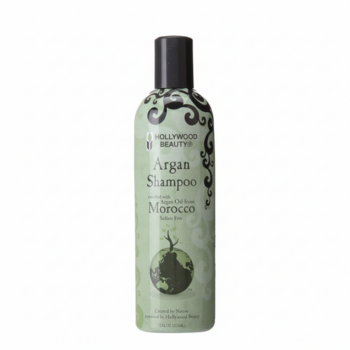Hollywood Beauty Argan Shampoo 355ml | Sulfate-Free Moroccan Argan Oil Hair Care