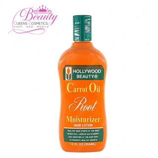Hollywood Beauty Carrot Oil Root Moisturizer Hair Lotion 12oz | Hydrate & Strengthen Hair