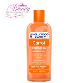 Hollywood Beauty Carrot Premium Oil 8oz | Hair, Skin & Nail Treatment