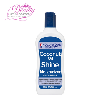 Hollywood Beauty Coconut Oil Shine Moisturizer 12oz | Hydrate & Add Shine to Hair