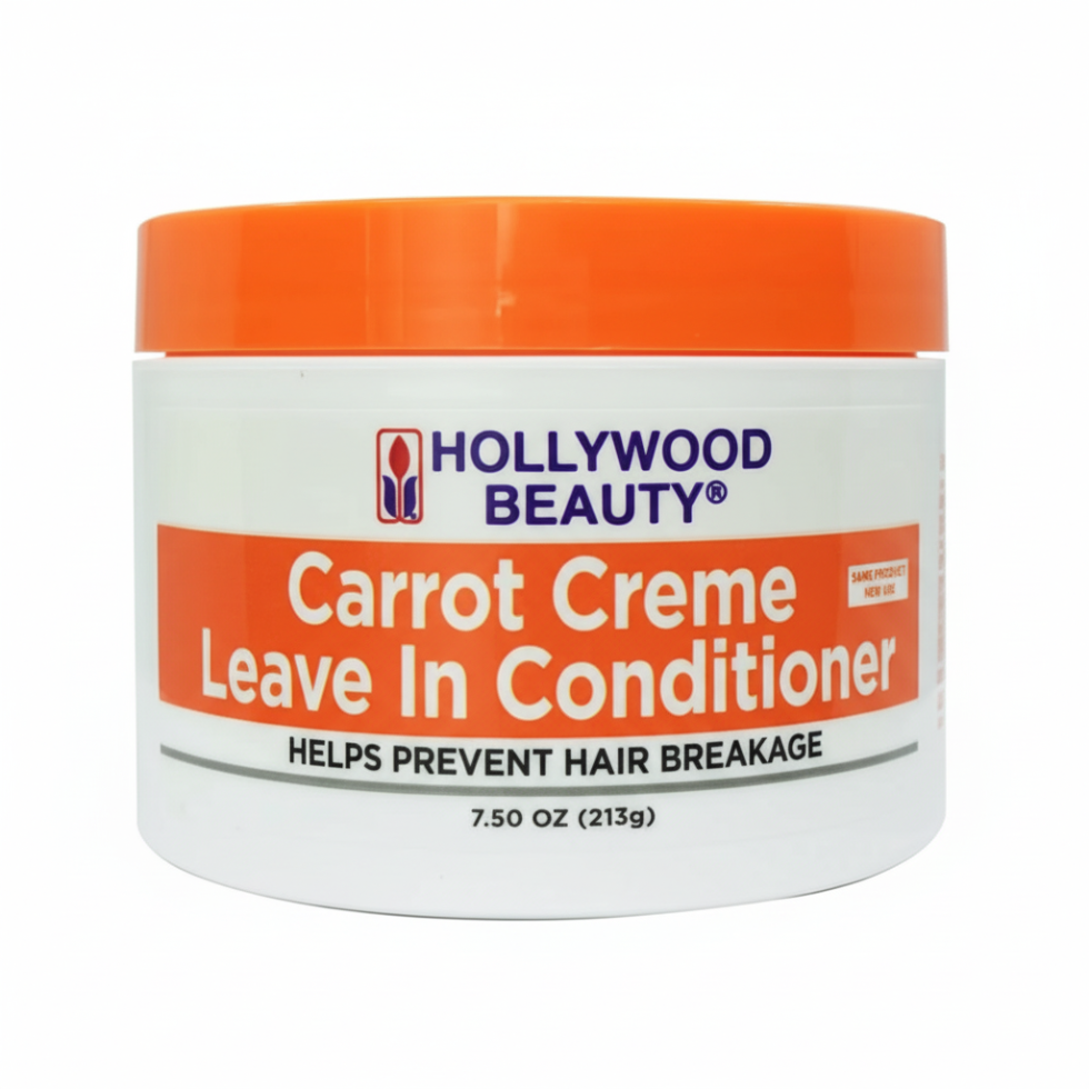 Carrot leave-in conditioner for repairing split ends strengthening hair and adding shine