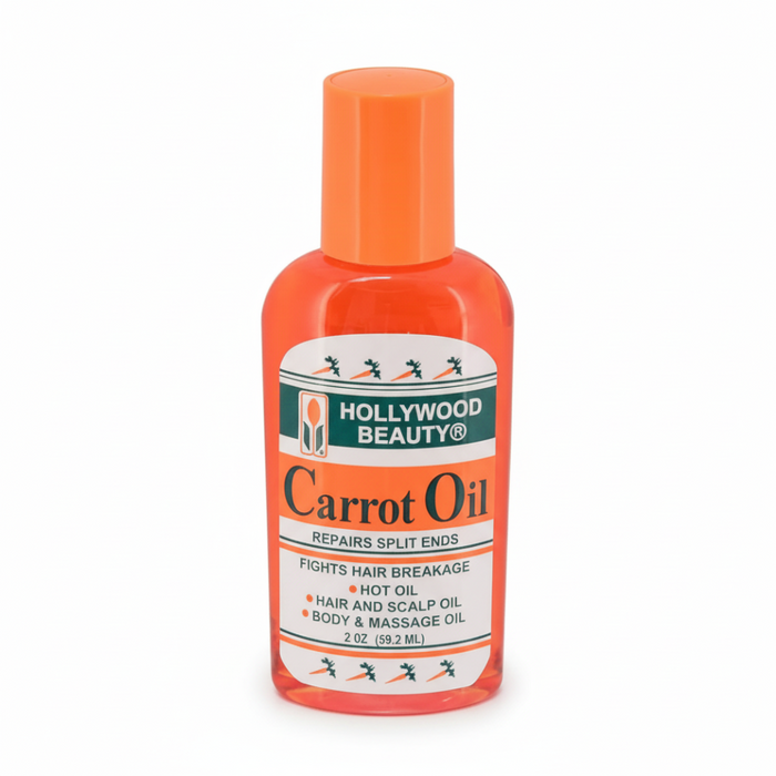 Carrot oil hair treatment for repairing split ends reducing breakage and healthy shiny hair