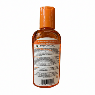Carrot oil hair treatment for repairing split ends reducing breakage and healthy shiny hair
