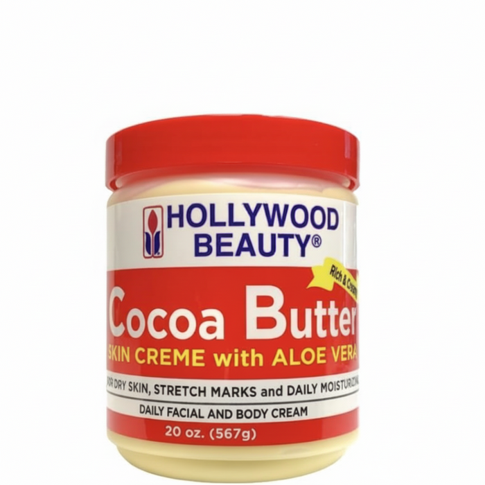 Cocoa butter skin crème with aloe vera for dry skin moisturizing soft smooth healthy skin