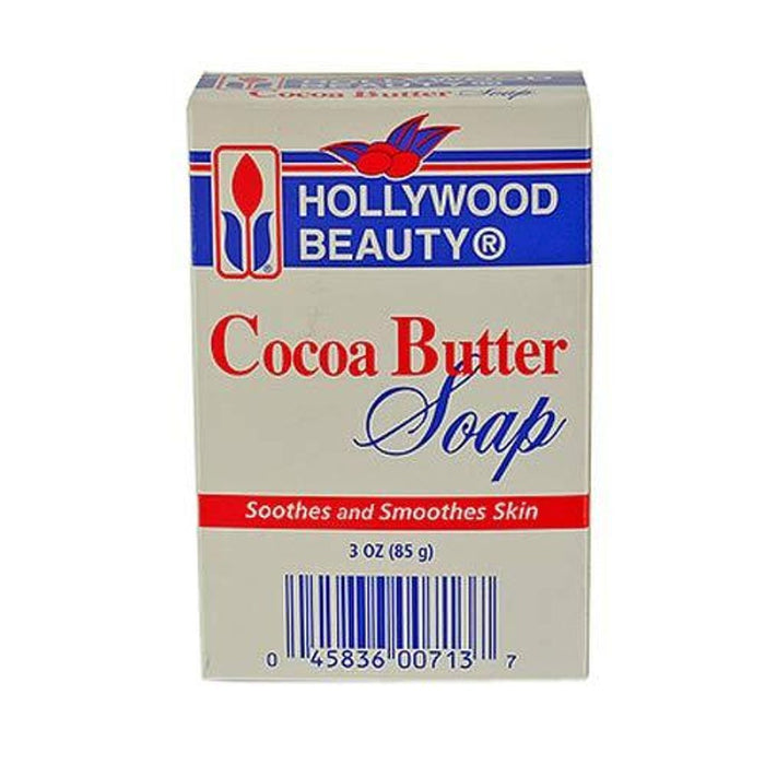 Hollywood Beauty Cocoa Butter Soap 85g | Moisturizing Cleansing Bar for Soft Skin