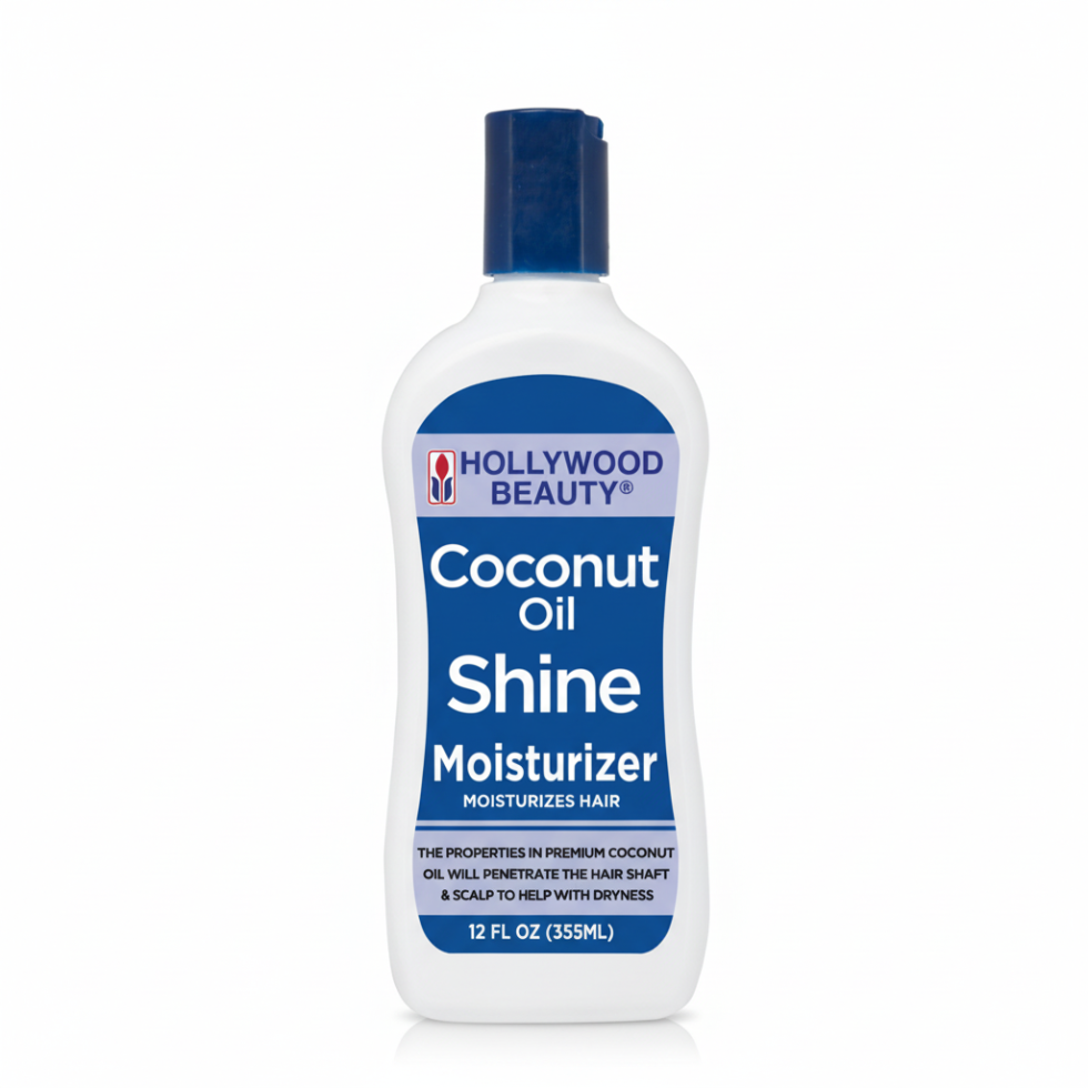 Coconut oil shine moisturizer for hydrating hair adding shine and reducing frizz