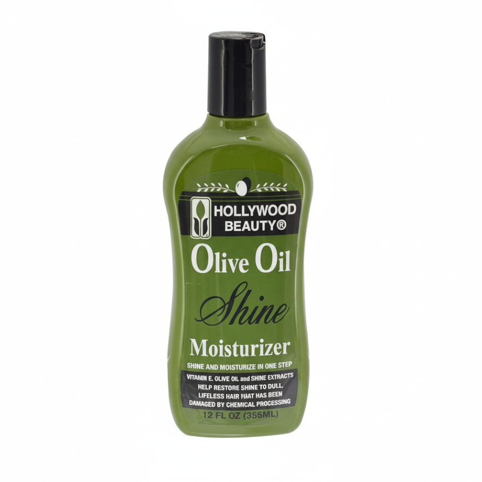 Olive oil shine moisturizer for hydrating smoothing and adding shine to healthy hair