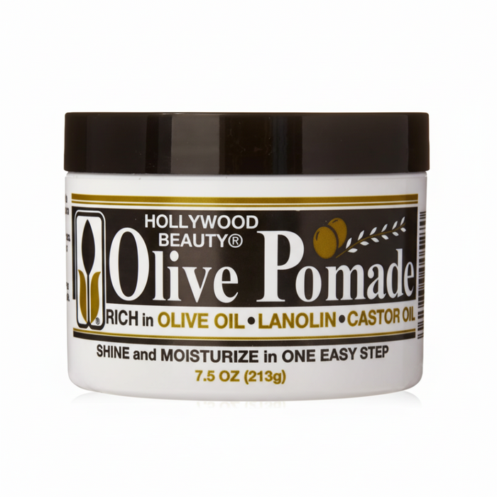 Olive oil pomade for nourishing hair styling smooth control shine and frizz reduction