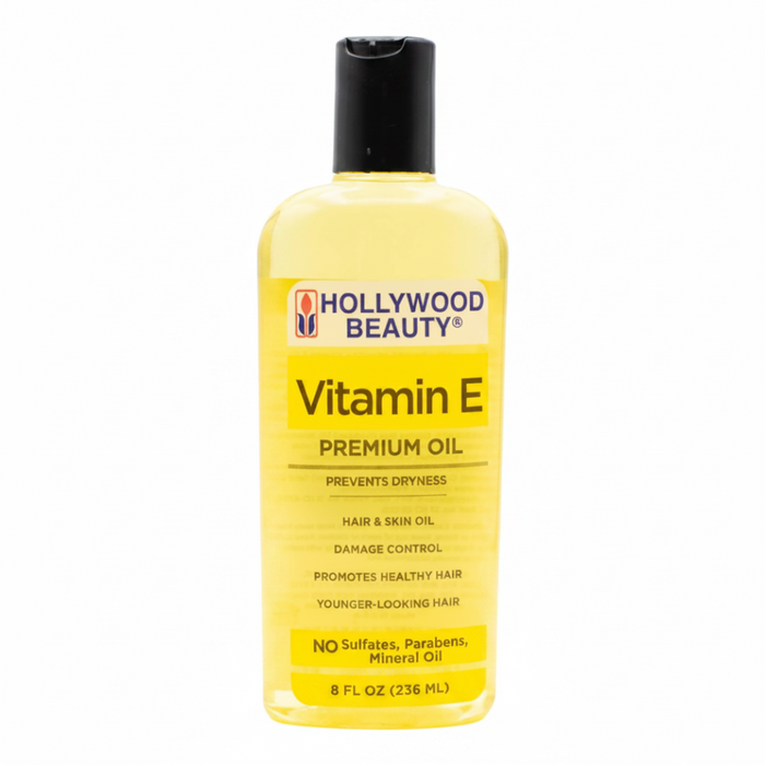 Hollywood beauty vitamin e premium oil 236ml hair skin scalp moisturizing nourishing treatment oil
