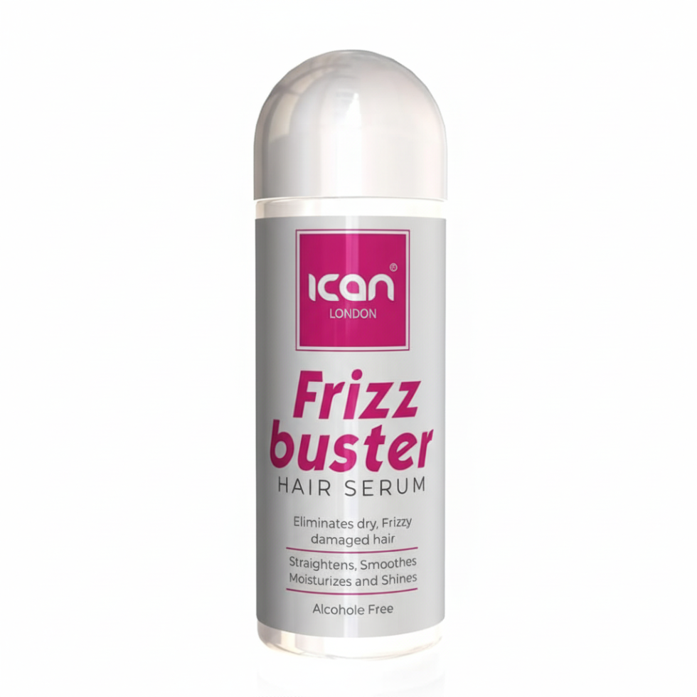 ican london frizz buster hair serum smooths frizz adds shine soft silky manageable hair