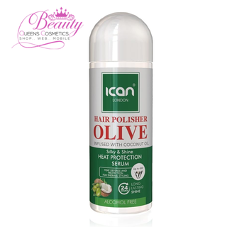 ICAN London Hair Polisher Olive Oil & Coconut Oil Heat Protection Serum 207ml