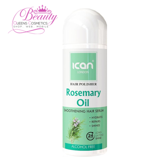 ICAN London Hair Polisher Rosemary Oil Smoothening Hair Serum 207ml | Hydrate & Shine