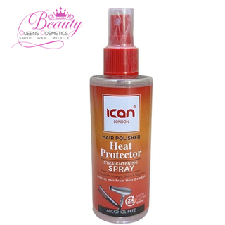 ICAN London Heat Protector Straightening Spray 207ml | Smooth, Shiny & Healthy Hair