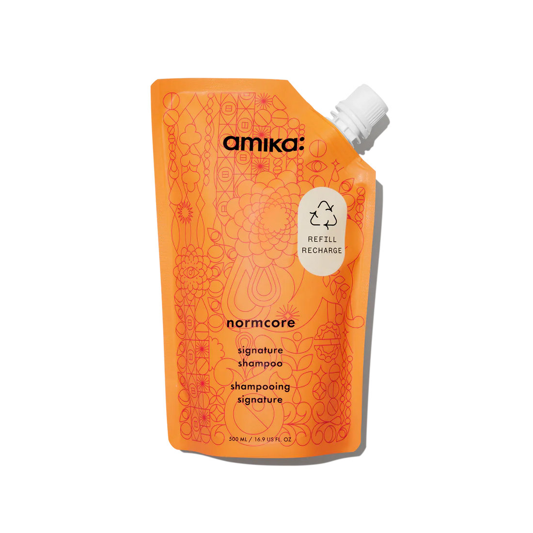 Amika Normcore Signature Shampoo 500ml | Daily Cleansing & Healthy Hair Care