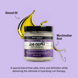 Aunt Jackie’s Ice Curls Glossy Curling Jelly – 15oz Shine & Definition