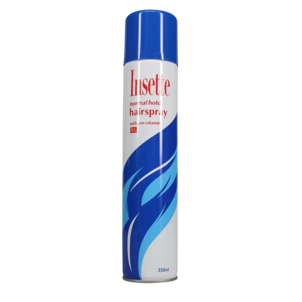 Insette normal hold hairspray with pro vitamin B5 350ml flexible styling and shine spray