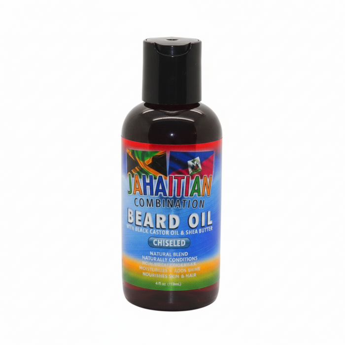Jahaitian Combination Beard Oil Chiseled 118ml | Black Castor, Shea & Citrus Scent