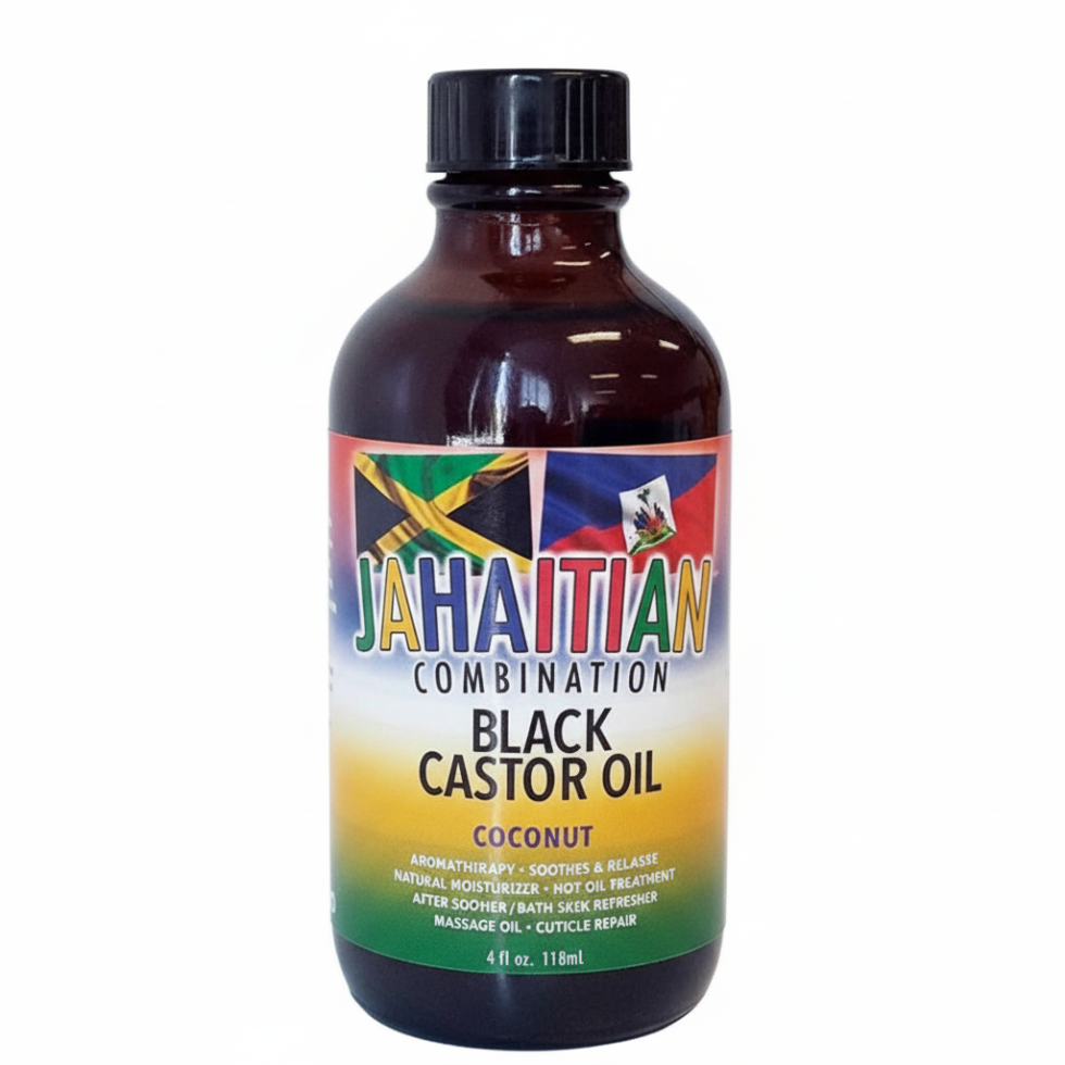 Jahaitian black castor coconut oil hair growth scalp treatment nourishing strengthening hair oil