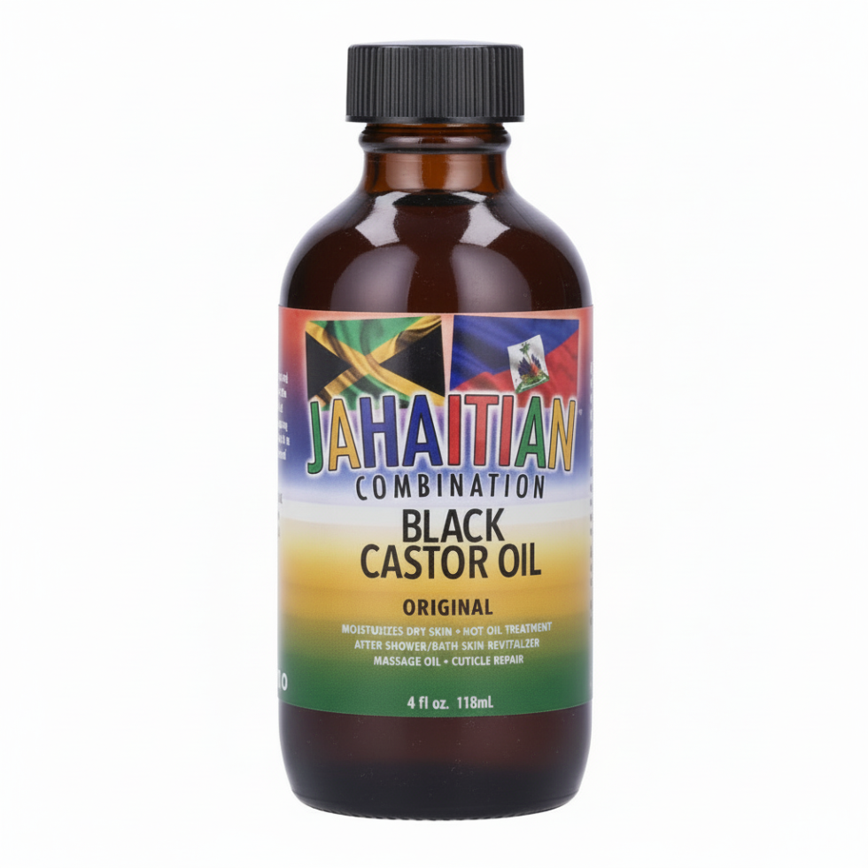 Jahaitian black castor oil original hair scalp and skin nourishing multi purpose treatment oil