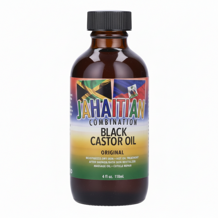 Jahaitian black castor oil original hair scalp and skin nourishing multi purpose treatment oil