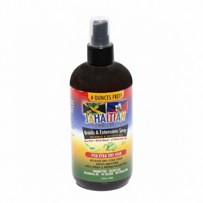 Jahaitian Combination Braids & Extension Spray For Xtra Dry 354ml | Human & Synthetic Hair