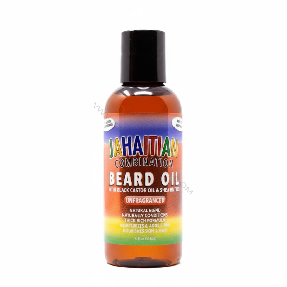 Jahaitian unfragranced beard oil 118ml castor argan jojoba beard care growth oil