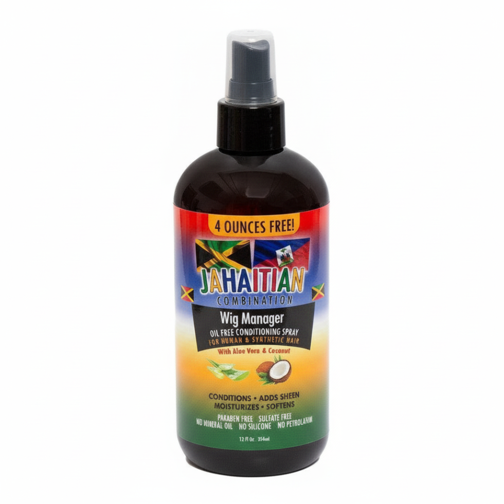 jahaitian combination wig manager oil free conditioning spray wig detangling shine human synthetic hair care