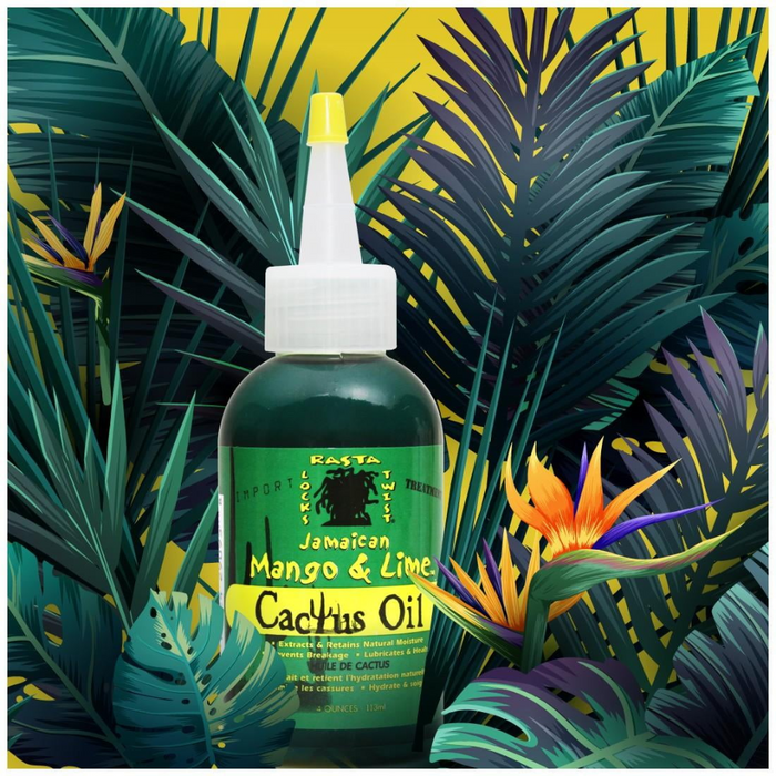 jamaican mango and lime cactus oil nourishes strengthens and promotes hair growth with lightweight scalp care oil