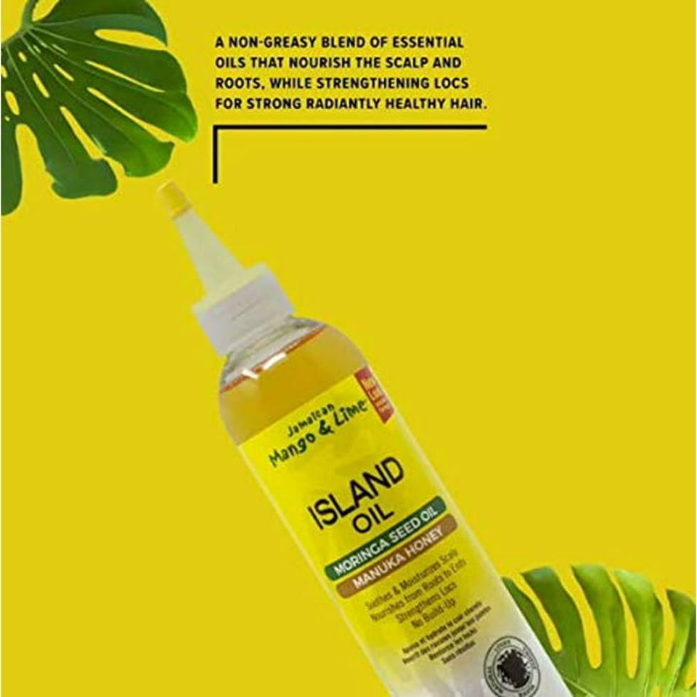 jamaican mango and lime island oil nourishes scalp strengthens locs and adds shine to hair