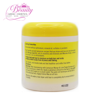 Jamaican Mango & Lime Locking Creme Wax 6oz – Soft Hold for Healthy Locs