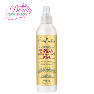 Shea Moisture Jamaican Black Castor Oil Strengthen and Restore Anti-Breakage Spray 8oz | Strengthen Hair