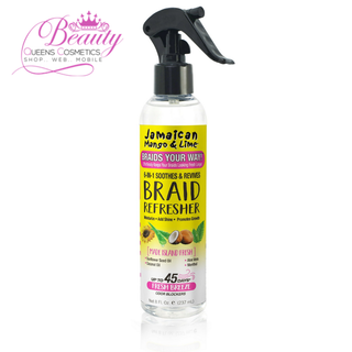 Jamaican Mango & Lime 6-in-1 Braid Refresher Spray 237ml- Soothe & Revive Braids
