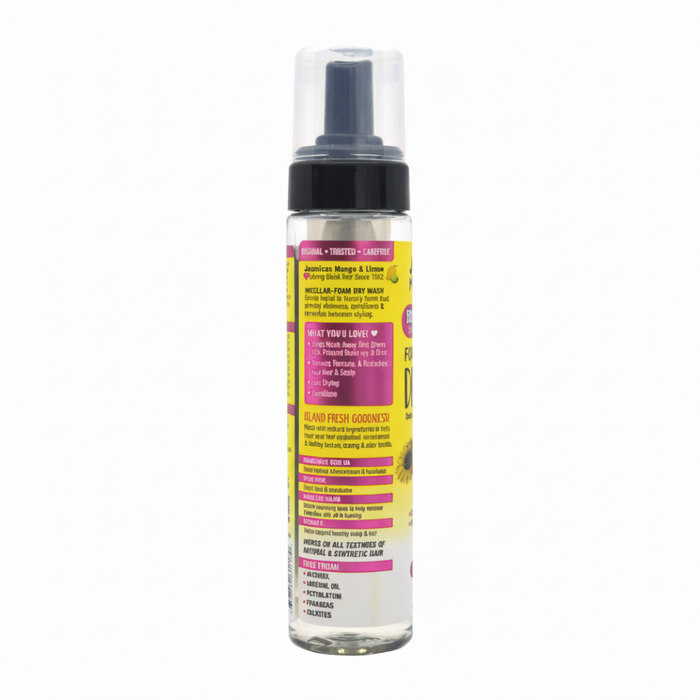 Jamaican Mango & Lime Foam & Dry Wash Spray | Clean, Moisturize & Protect Hair 237ml
