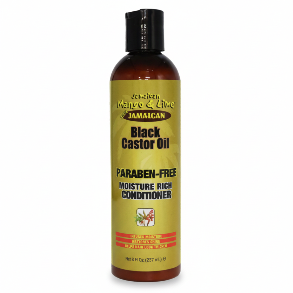jamaican mango and lime black castor oil moisture rich conditioner paraben free moisturizes and restores hair health