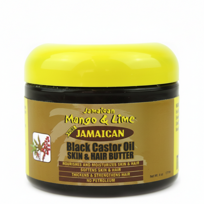Jamaican Mango & Lime Black Castor Oil Butter 6oz | Moisturize & Nourish Hair
