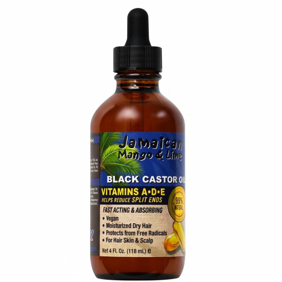 jamaican mango and lime black castor oil vitamin a d e hair skin and nail moisturizing oil