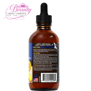 Jamaican Mango & Lime Black Castor Oil Vitamin A-D-E 4oz Skin, Hair & Nail Oil