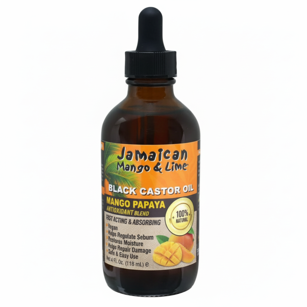 jamaican mango and lime black castor oil mango papaya hair growth and moisturizing oil for healthy hair