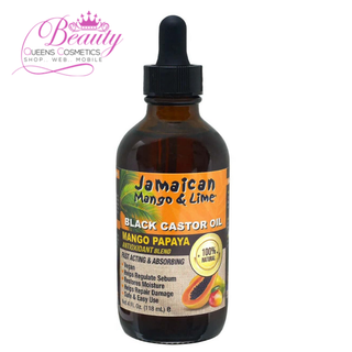 Jamaican Mango & Lime Black Castor Oil – Mango Papaya 4oz Hair Growth & Moisturizing