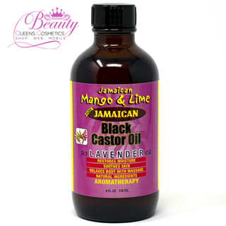Jamaican Mango & Lime Black Castor Oil with Lavender– 4oz Moisturize & Strengthen Hair