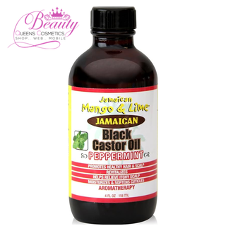 Jamaican Mango & Lime Black Castor Oil with Peppermint  – 4oz Hair & Scalp Nourishment