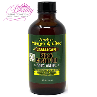 Jamaican Mango & Lime Black Castor Oil with Tea Tree – 4oz Moisture & Scalp Care