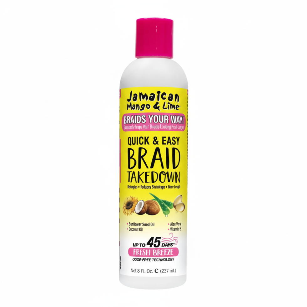 jamaican mango and lime quick and easy braid takedown detangling cream for braid removal and hair care