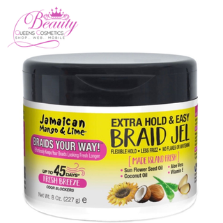 Jamaican Mango & Lime Braids Your Way Extra Hold & Easy Braid Jel 8oz
