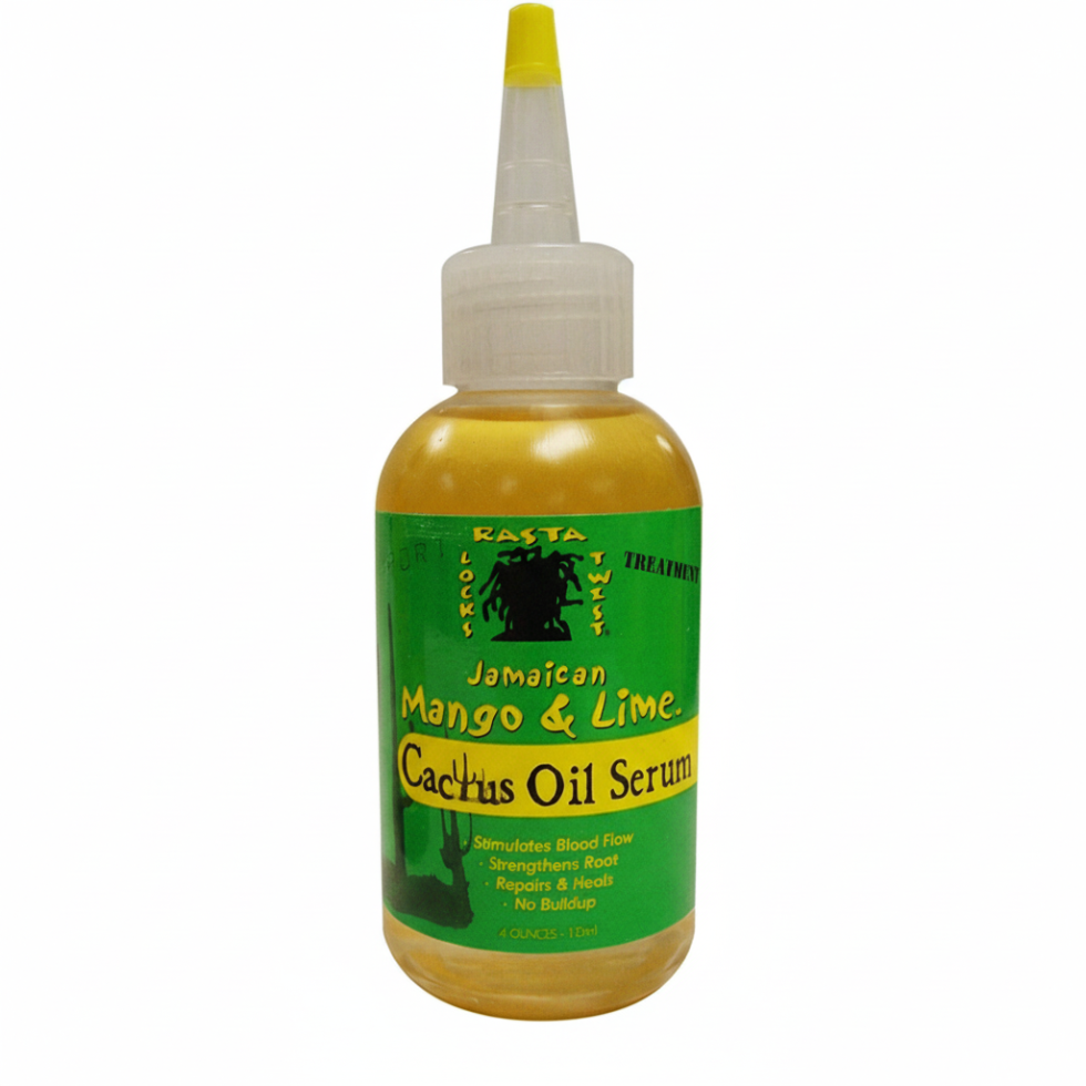 jamaican mango and lime cactus oil serum nourishes strengthens and adds shine to hair naturally