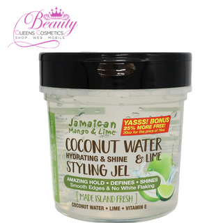 Jamaican Mango & Lime Coconut Water & Lime Styling Gel 20oz – Hydrating Strong Hold